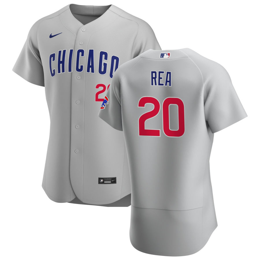 Chicago Cubs 20 Colin Rea Men Nike Gray Road 2020 Authentic Team Jersey